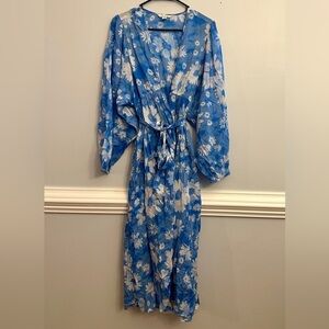American Eagle Outfitters Blue Floral cover up